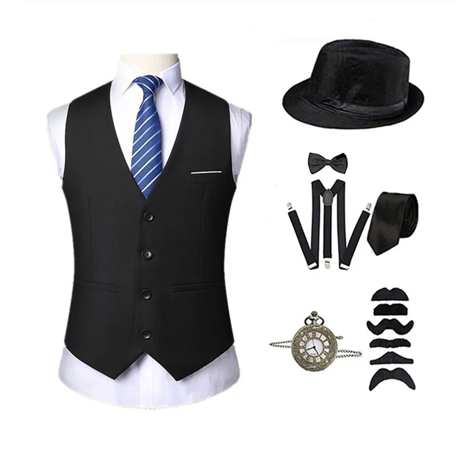 Men'S Accessories In The 1920S - AwwwCos Mens 1920s Retro Costume with