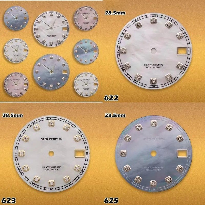 Men'S Accessories Types - 28.5mm S-type Pearl Diamond Dial NH35/NH36