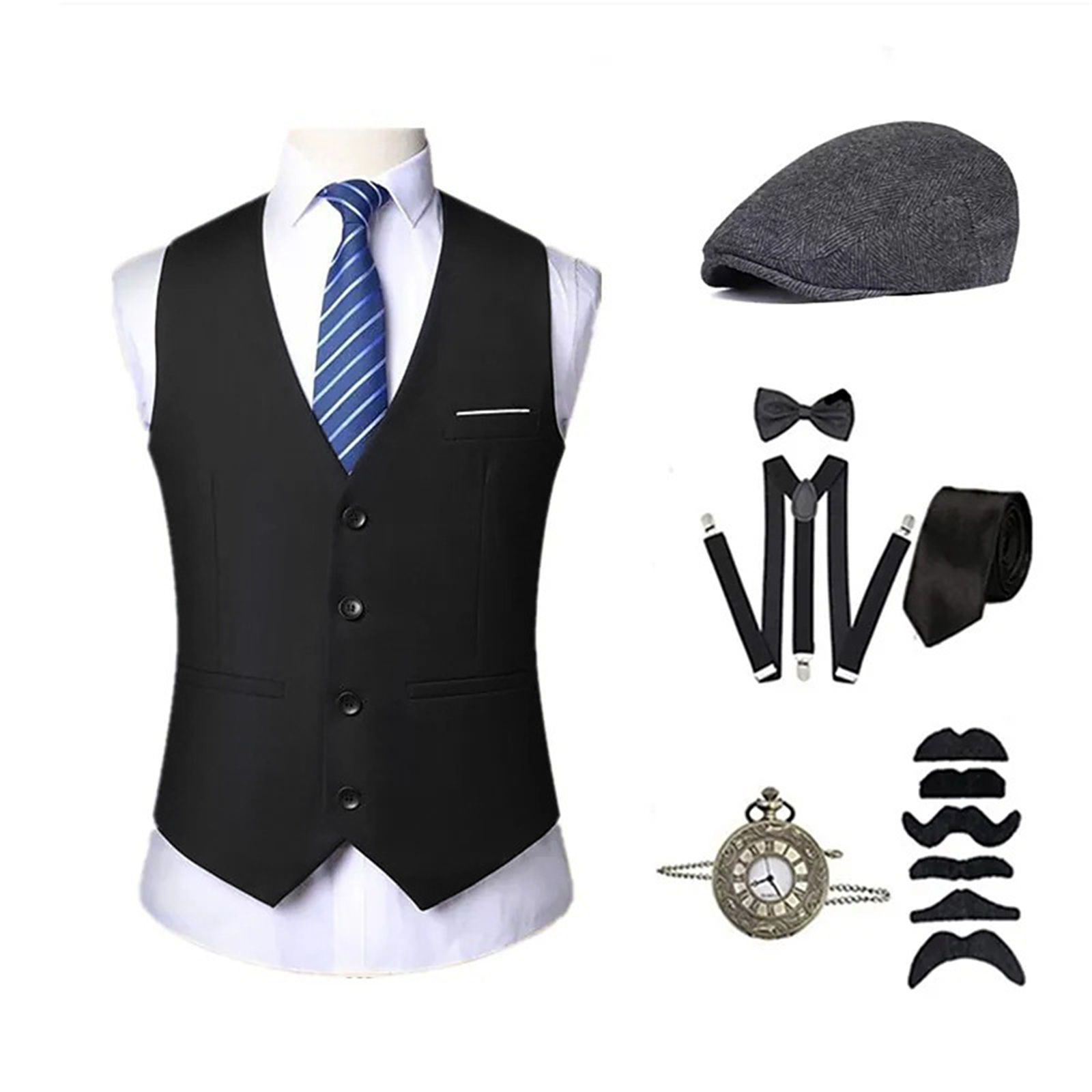 AwwwCos Mens 1920s Retro Costu - Men'S Accessories In The 1920S recension och pris